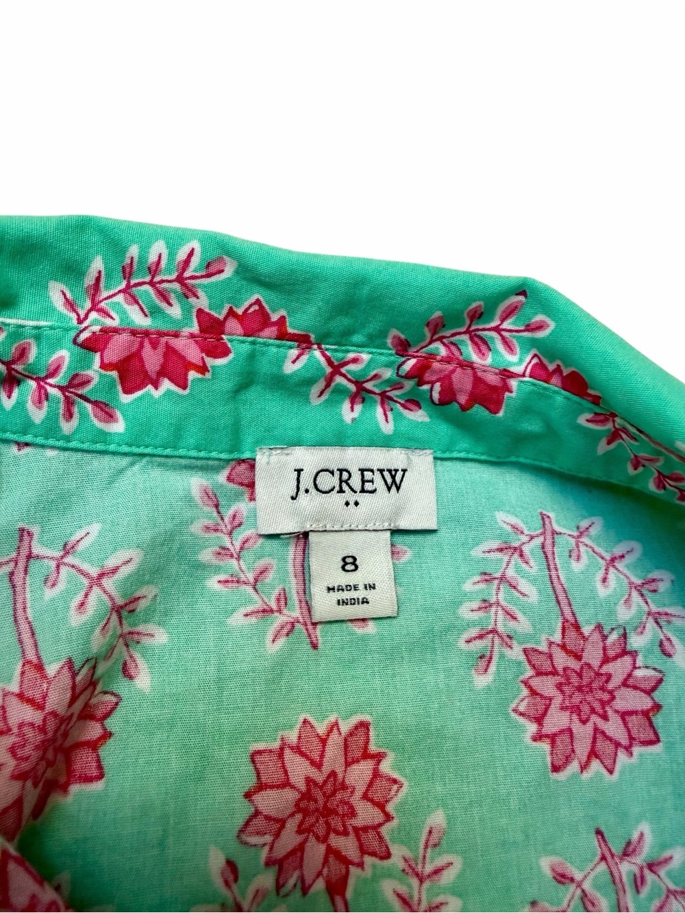 J.Crew Factory CI191 Bubble Sleeve Mini Dress Floral Pockets Size 8 SP25 - Picture 14 of 16